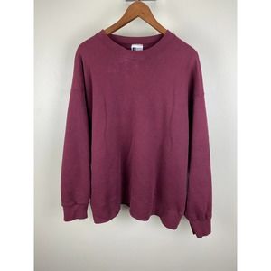 Pro Spirit Select Sweat Vintage 90s Blank Crewneck Essential Maroon - XL